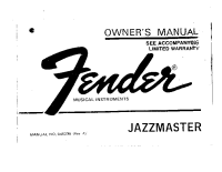 Fender Jazzmaster-1974 - Owners Manual 